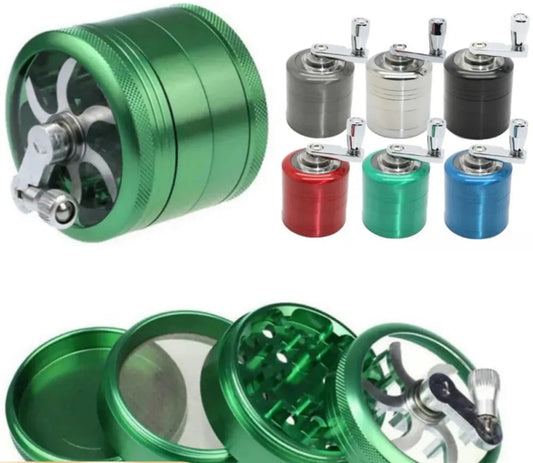 40mm Herbal Crusher Tobacco Grinder Smoke Manual Kitchen Herb Metal 4 Layer Grinders Spice Mill Cigarette Accessories